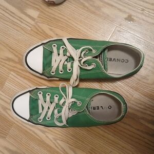 Converse Green Canvas Sneakers